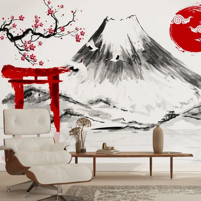 Papier peint japonais au Marco