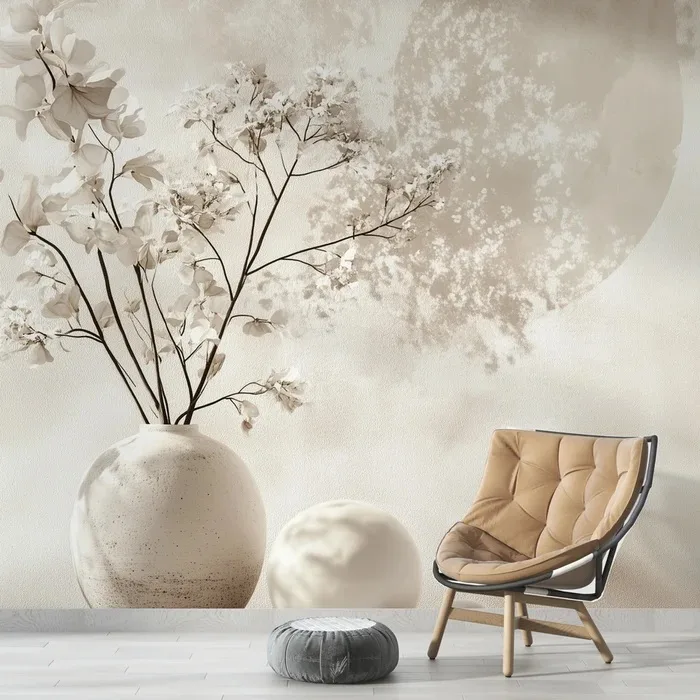 Papier peint floral